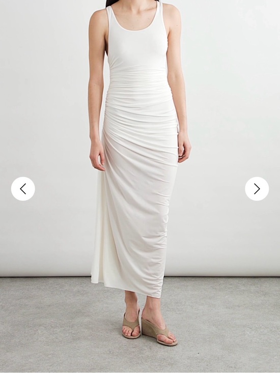 Alaia Dresses & Skirts - Alaïa Cream Scoop Neck Jersey Dress